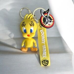 NWOT-Warner Bros. Looney Tunes Tweety Keychain - Yellow